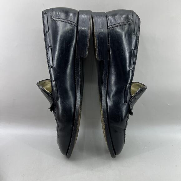 Alden Fringe Kiltie Loafers Men Size 12 B/D Black Leather Slip On Apron Shoes main image 7
